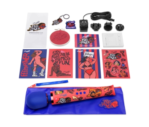 Le Wand Feel My Power 2022 Kelly Malka Edition Wand Massager 340mm