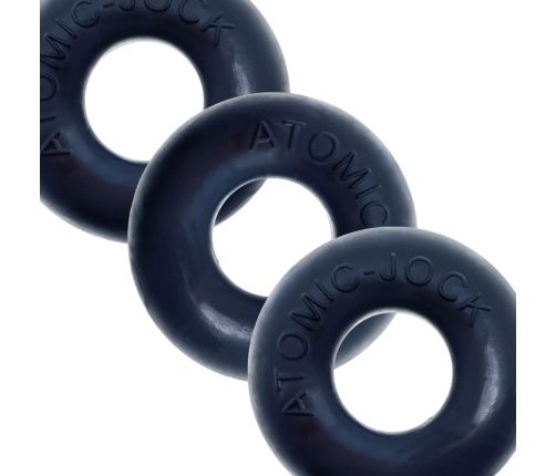 Oxballs Ringer 3-Pack Night Edition - Silicone Ring Set, Black