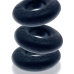 Oxballs Ringer 3-Pack Night Edition - Silicone Ring Set, Black