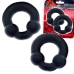 Oxballs Ultraballs 2-Pack Black Intimate Support Rings Night Edition