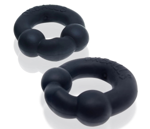 Oxballs Ultraballs 2-Pack Black Intimate Support Rings Night Edition