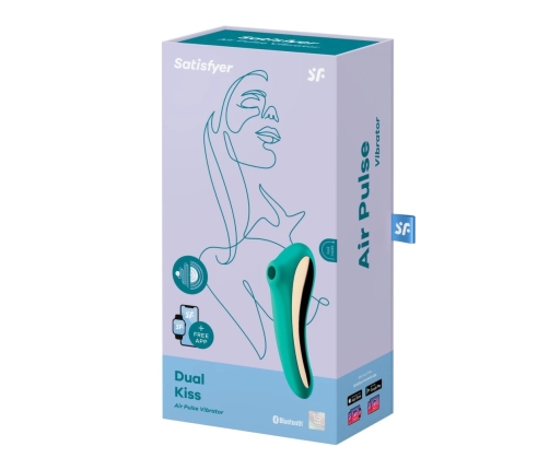 Satisfyer Dual Kiss Green - 2-in-1 Air-Pulse System & Vibrating Model