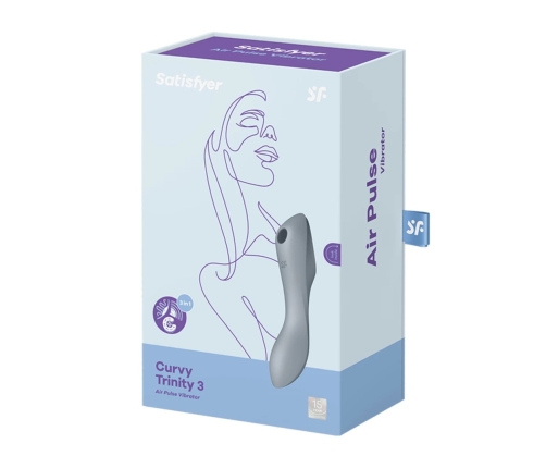 Satisfyer - Curvy Trinity 3 Blue Grey
