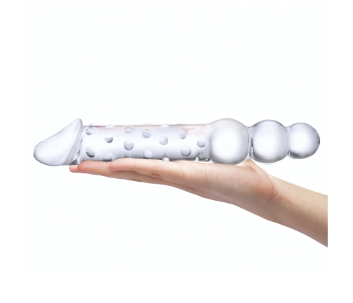 Glas Double Ended Glass Model with Beaded and Classic Tip, 30 cm