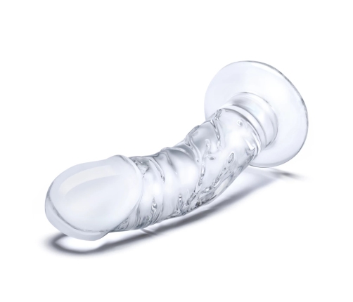 Glas Curved Glass Model with Vein Details 18cm - Transparent, Anatomical Shape