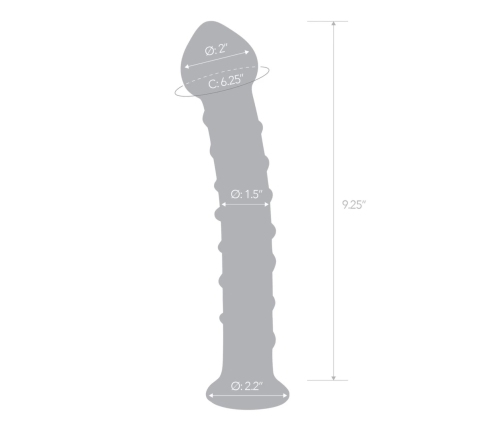 Glas Mr. Swirly Glass Intimate Device 25.5 cm Spiral Shaft