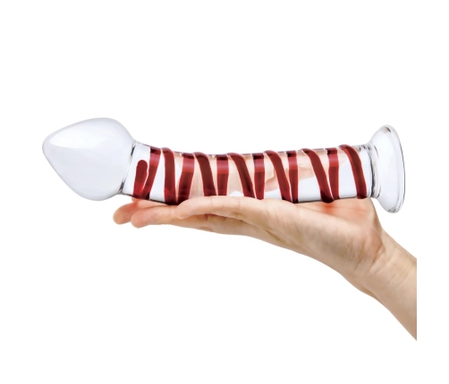 Glas Mr. Swirly Glass Model 20.3 cm - Spiral Textured, Curved Design