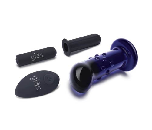 Glas - Vibrating Dotted G-Spot/P-Spot Plug
