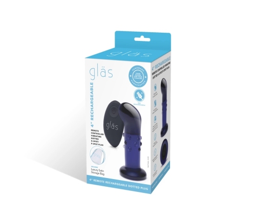 Glas - Vibrating Dotted G-Spot/P-Spot Plug