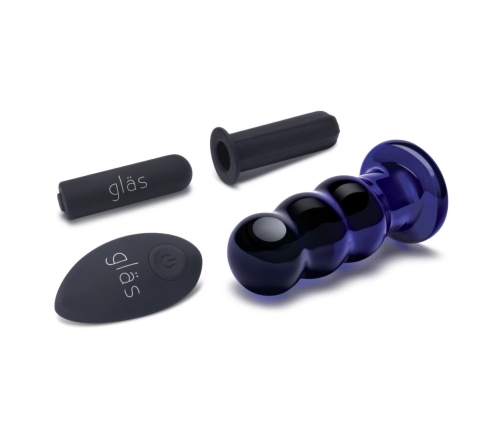 Glas - Vibrating Beaded Butt Plug