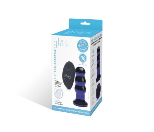 Glas - Vibrating Beaded Butt Plug