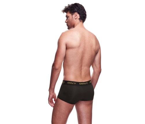 Envy Men’s Mesh Boxer Shorts Black M/L - Breathable Slim Fit Underwear