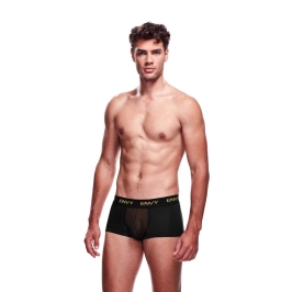 Envy Men’s Mesh Boxer Shorts Black M/L - Breathable Slim Fit Underwear