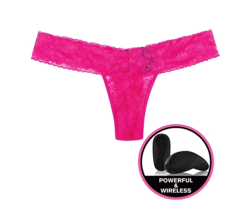 Secrets Remote-Control Lace Thong Pink Queen - Vibrating System