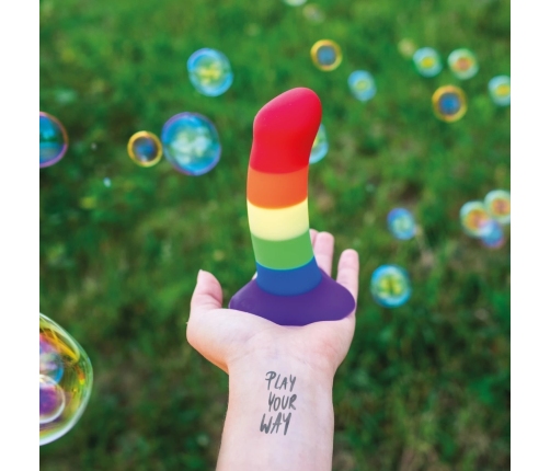 Fun Factory Amor Pride Edition Compact Silicone Model, Suction Base, 14.6 cm