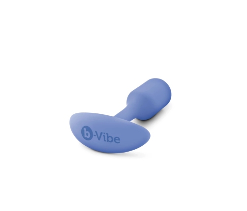 b-Vibe Snug Plug 1 Violet - Weighted Silicone Comfort Model, 55g, 2x9.4cm