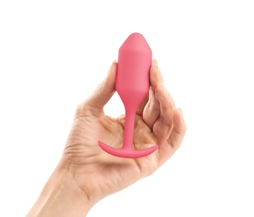 b-Vibe Snug Plug 2 Coral Weighted Silicone Plug 114g 3x11.4cm