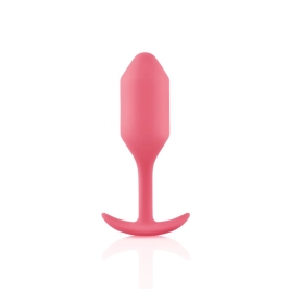 b-Vibe Snug Plug 2 Coral Weighted Silicone Plug 114g 3x11.4cm b-Vibe Snug Plug 2 Coral Weighted Silicone Plug 114g 3x11.4cm
