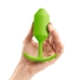 b-Vibe Snug Plug 3 Lime - Weighted Silicone Anal Model 180g