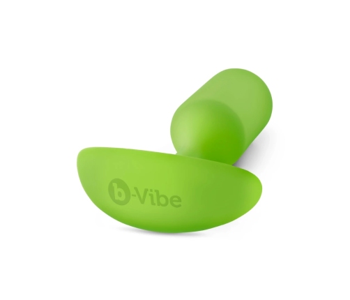 b-Vibe Snug Plug 3 Lime - Weighted Silicone Anal Model 180g