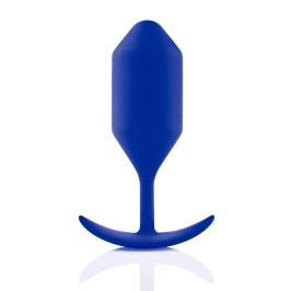 b-Vibe Snug Plug 4 Navy - Weighted Silicone Intimate Device, Large Size b-Vibe Snug Plug 4 Navy - Weighted Silicone Intimate Device, Large Size