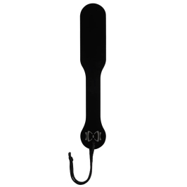 Sportsheets Sincerely Onyx Black Acrylic Bow Tie Impact Paddle 34cm