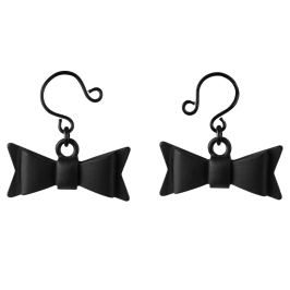 Sportsheets Sincerely Bow Tie Adjustable Nipple Jewelry, Black, 2 pcs Sportsheets Sincerely Bow Tie Adjustable Nipple Jewelry, Black, 2 pcs