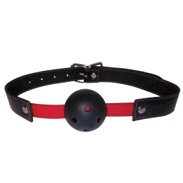 Sportsheets S&M Hush Ball Gag - Adjustable Breathable Model, Black