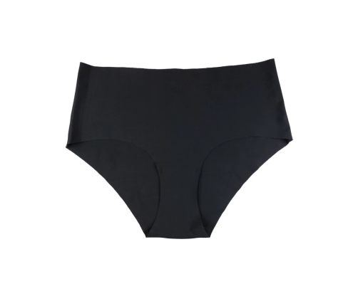 Bye Bra Invisible High Briefs 2-Pack Nude & Black Size S Seamless Comfort