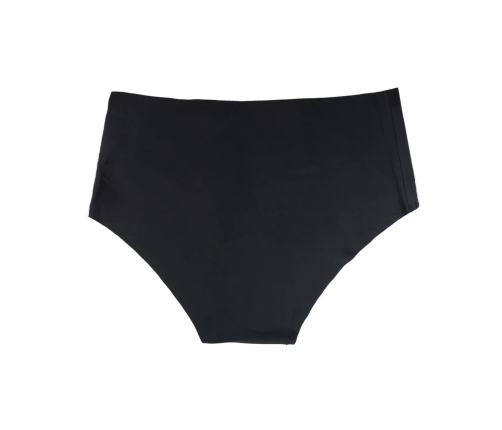 Bye Bra - Invisible High Brief Nude + Black XL