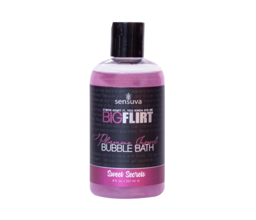 Sensuva Big Flirt Bubble Bath Sweet Secrets płyn do kąpieli z feromonami 237ml