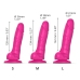 Strap-On-Me Sliding Skin Silicone Model Fuchsia L - Dual Density, Flexible