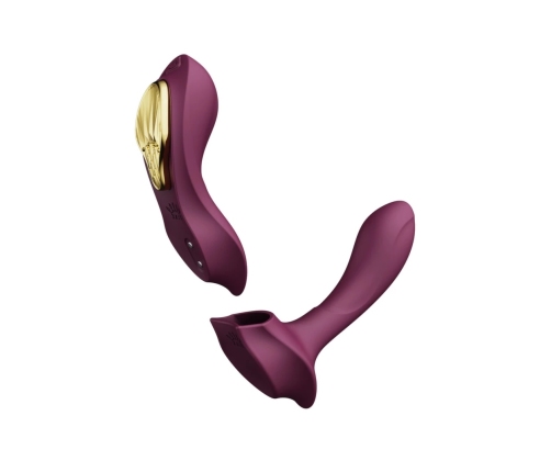 ZALO Aya Wearable Massager Velvet Purple - Ergonomic Remote System