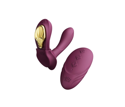 ZALO Aya Wearable Massager Velvet Purple - Ergonomic Remote System
