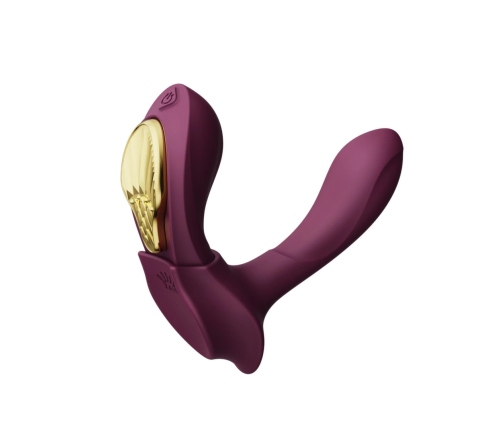 ZALO Aya Wearable Massager Velvet Purple - Ergonomic Remote System