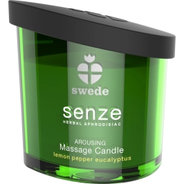 Swede Senze Arousing Massage Candle 50ml - Invigorating Citrus & Pepper
