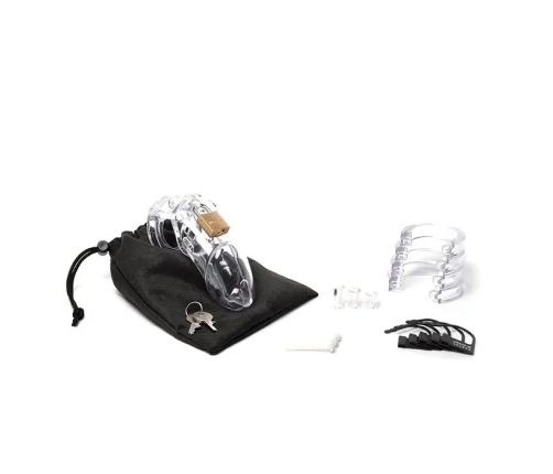 CB-X CB-6000 Clear 35 mm Secure Polycarbonate Chastity System