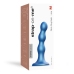 Strap-On-Me Dildo Plug Balls Metallic Blue M - Versatile Silicone Model