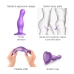 Strap-On-Me Dildo Plug Curvy M Metallic Purple - Liquid Silicone & Harness Compatible