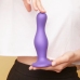 Strap-On-Me Curvy Plug Model L Metallic Purple - Liquid Silicone & Suction Cup