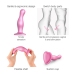 Strap-On-Me Curvy Metallic Sugar Pink L - Silicone Plug System