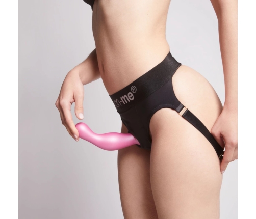 Strap-On-Me Curvy Metallic Sugar Pink L - Silicone Plug System