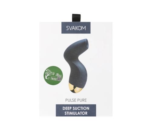 SVAKOM Pulse Pure Deep Suction System Dark Blue Silicone 129mm