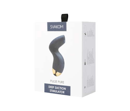 SVAKOM Pulse Pure Deep Suction System Dark Blue Silicone 129mm