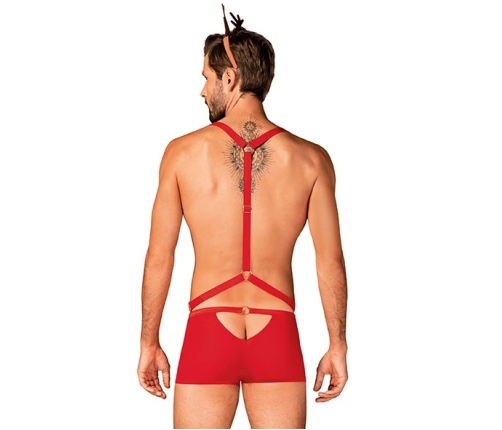 Obsessive - Mr Reindy Harness, Shorts, Headband With Horns L/XL