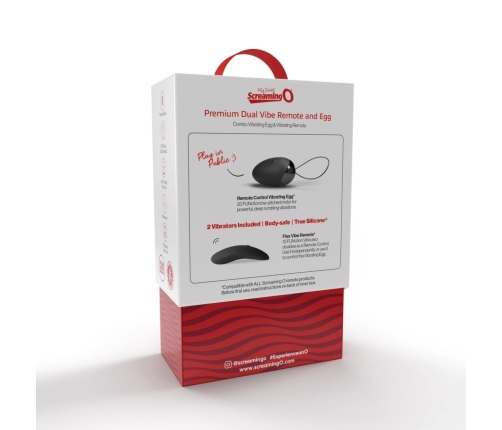 Screaming O Premium Dual Vibe Remote & Egg Silicone Set, Waterproof