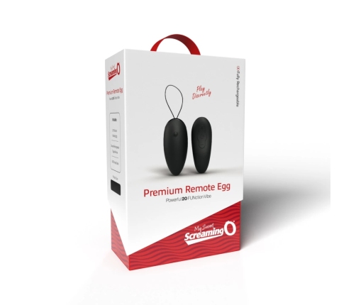 The Screaming O My Secret Premium Remote Egg Black - Wireless Intimate System