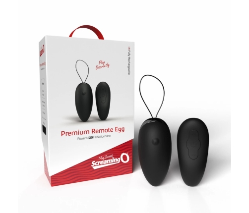 The Screaming O My Secret Premium Remote Egg Black - Wireless Intimate System