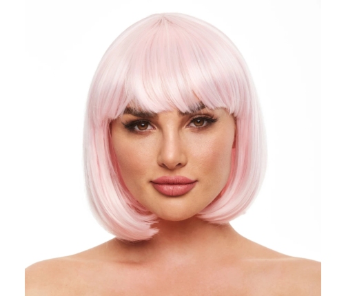 Pleasure Wigs Cici Pink Glow-In-The-Dark Bob Neon Effect