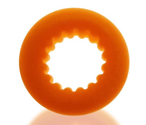 Oxballs Axis Rib Griphold Plus+Silicone Ring Orange Ice 5 cm
